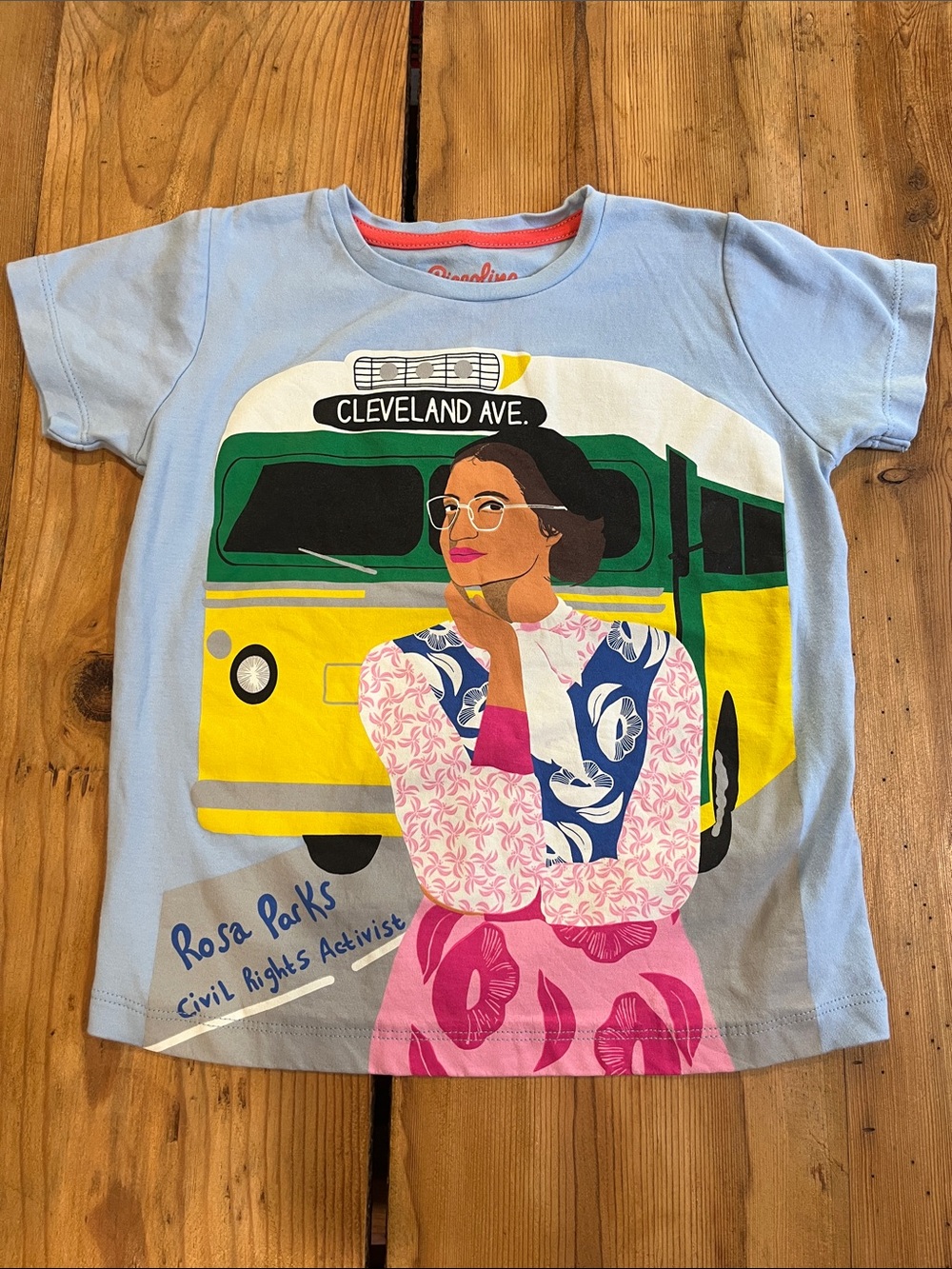 PICCOLINA 6 Blue Rosa Parks Heroic Shirt Long Sleeves City Rights Alabama